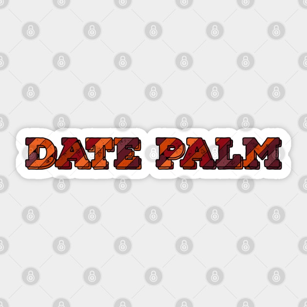 Date Palm Fruit Name Sticker by Magic Spread